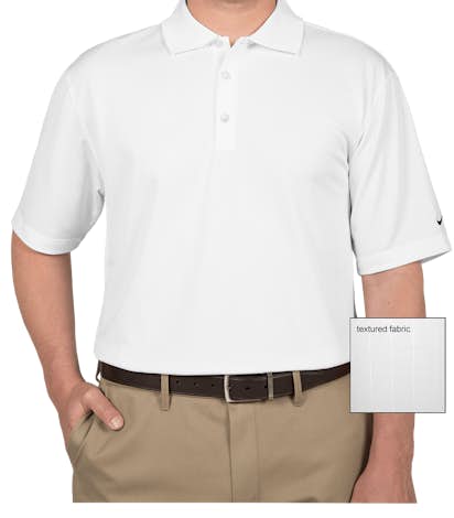 Nike Golf Dri-FIT Textured Performance Polo - White