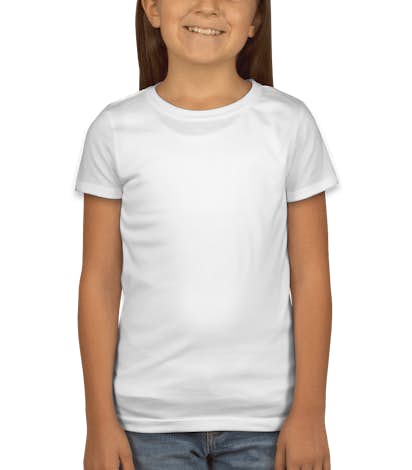 Next Level Youth Girls Jersey T-shirt - White