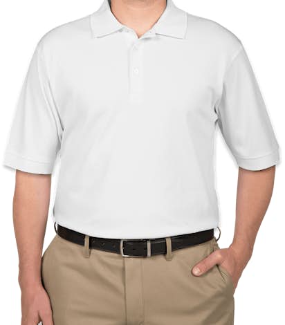 Devon & Jones Pima Interlock Polo - White