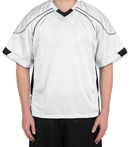 Teamwork Cross Check Lacrosse Jersey - White / Black