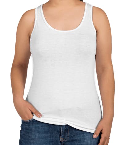 Canada - Anvil Ladies Tri-Blend Racerback Tank - White