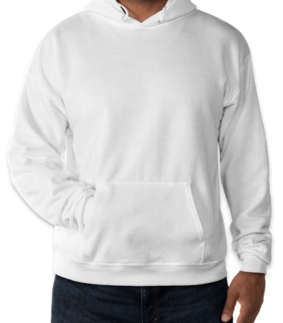 Hanes EcoSmart® 50/50 Pullover Hoodie - White
