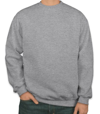 Bayside Heavyweight USA Crewneck Sweatshirt - Dark Ash