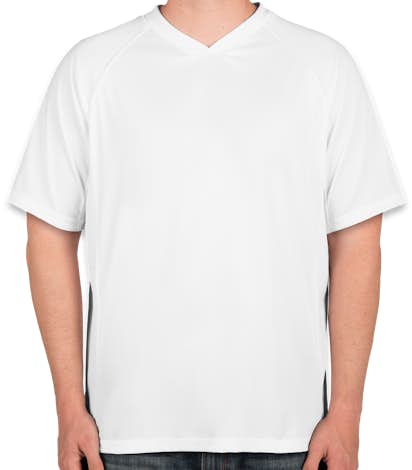 Augusta Colorblock Performance Soccer Jersey - White