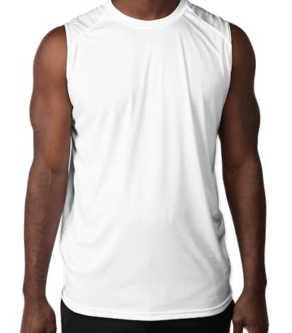 Badger B-Dry Sleeveless Performance Shirt - White