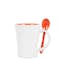 10 oz. Ceramic Mug with Spoon