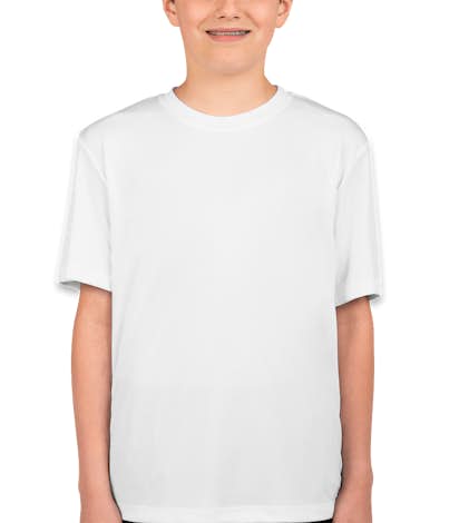 Hanes Youth Cool Dri Performance Shirt - White