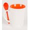 10 oz. Ceramic Mug with Spoon - Other View: 2