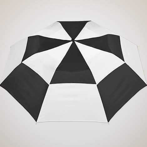 Vitronic Multi-Tone Auto Open Vented 44" Umbrella - Black / White