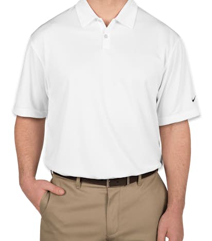 Nike Golf Pebble Textured Performance Polo - White
