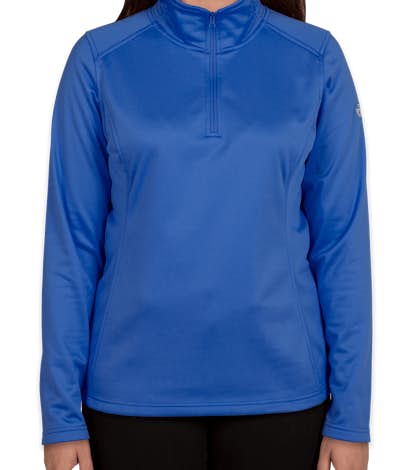 The North Face Ladies Tech Quarter Zip Fleece Pullover - Monster Blue