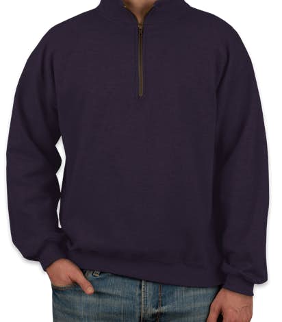 Gildan Vintage Quarter Zip Sweatshirt - Blackberry