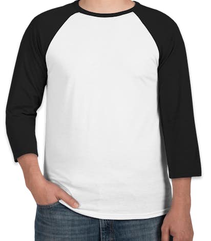 Canada - Canvas Lightweight Baseball Raglan - White / Black