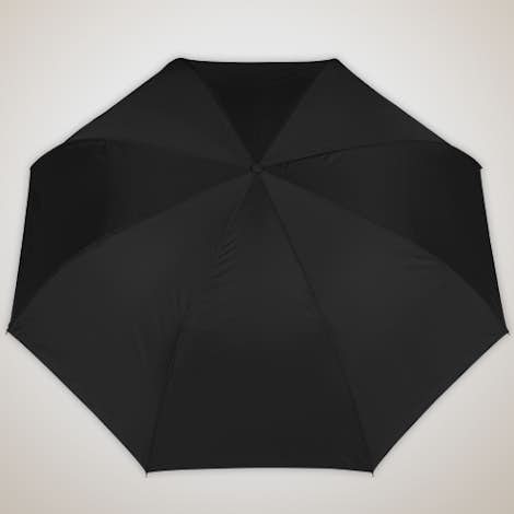 48" Inverted Double Layer Umbrella with C Handle - Black