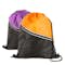 Contrast Zipper Drawstring Bag