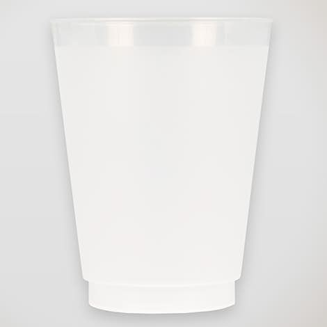 16 oz. Frosted Plastic Stadium Cup - Frosted
