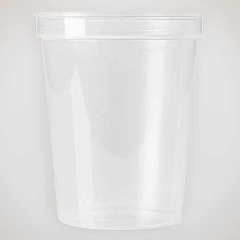 16 oz. Translucent Plastic Stadium Cup - Icee Clear