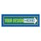 11.5 in. x 3.75 in. Rectangular Bumper Sticker