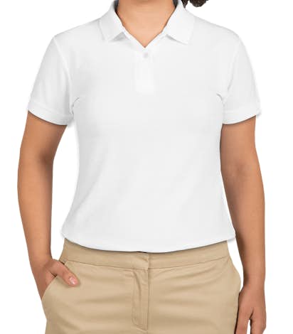 Canada - Gildan Ladies Dryblend Double Pique Polo - White