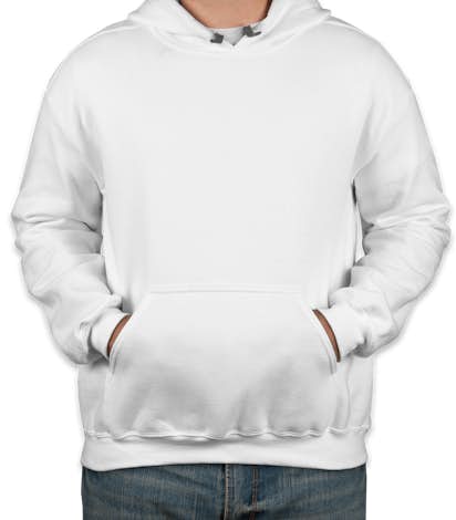 Canada - Gildan Premium Blend Midweight Pullover Hoodie - White