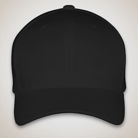 Yupoong Wool Flexfit Hat - Black