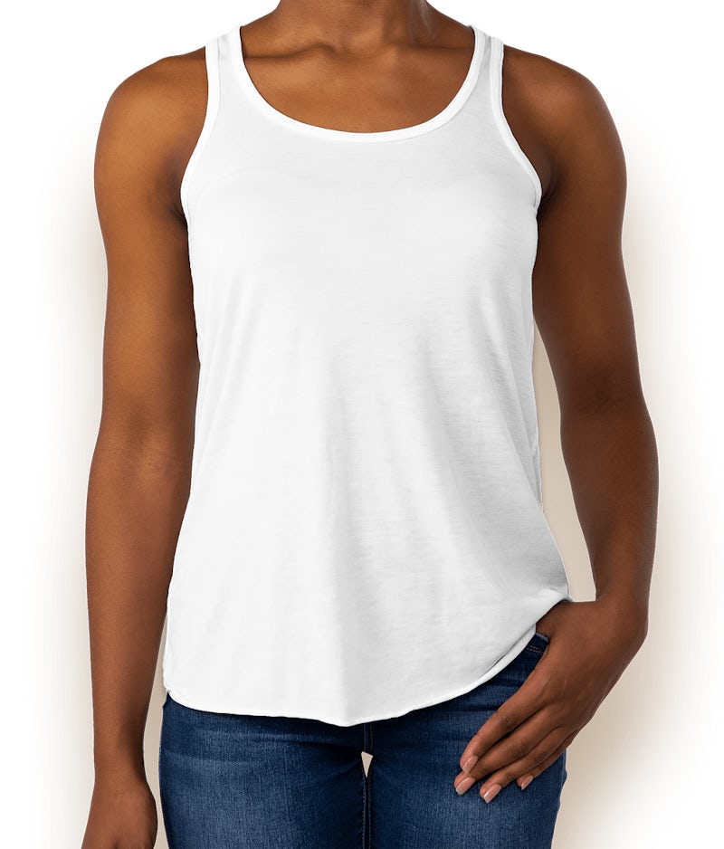 Download Custom Bella Ladies Flowy Racerback Tank - Design Ladies ...