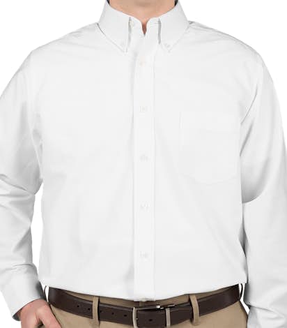 Ultra Club Wrinkle-Free Oxford Dress Shirt - White