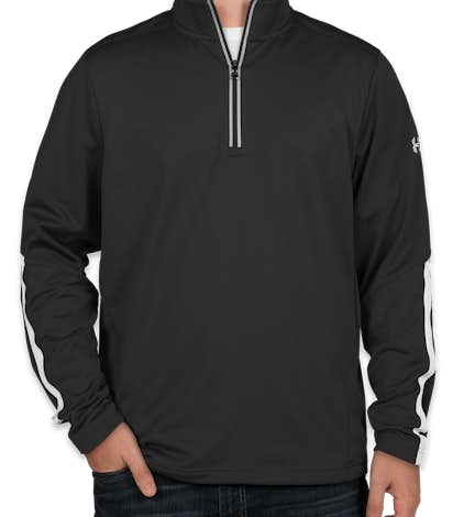 Under Armour Qualifier Performance Quarter Zip - Black / White
