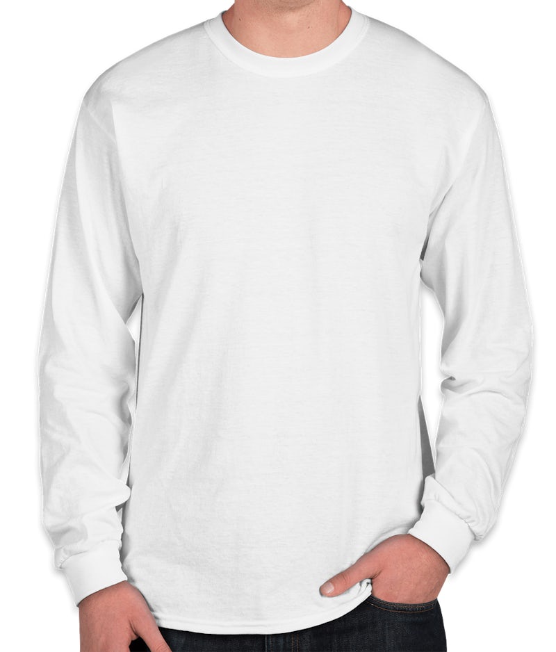 Custom Gildan 50/50 Long Sleeve T-shirt - Design Long Sleeve T-shirts ...