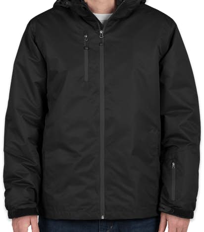 Port Authority 3-in-1 Waterproof Vortex System Jacket - Black / Black