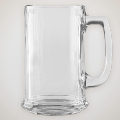 15 oz. Glass Tankard - Clear