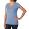 District Made Ladies Tri-Blend V-Neck T-shirt - Other View: 1