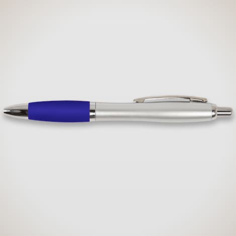Nash Two Tone Pen (black ink) - Silver / Blue