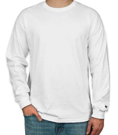Champion Tagless Long Sleeve T-shirt - White