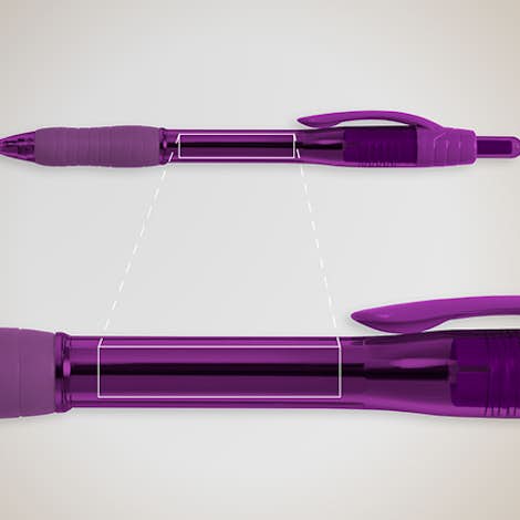 Paper Mate Profile Ink Stick Pen (black ink) - Purple