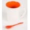 10 oz. Ceramic Mug with Spoon - Other View: 1