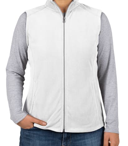 Port Authority Ladies Microfleece Vest - White