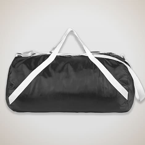 Nylon Roll Duffel Bag - Black