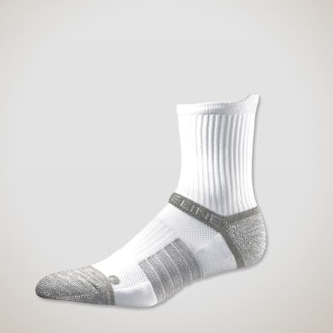 Premium Compression Mid Length Socks - White