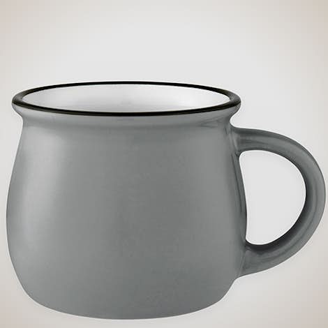 14 oz. Two-Tone Tulip Mug - Grey