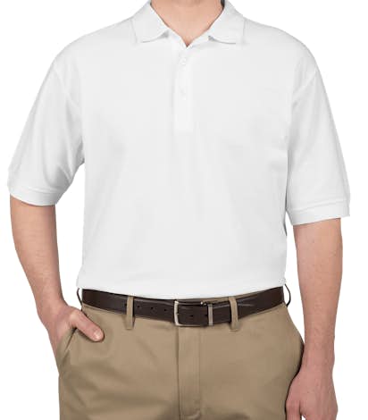 Devon & Jones Pima Pique Polo - White
