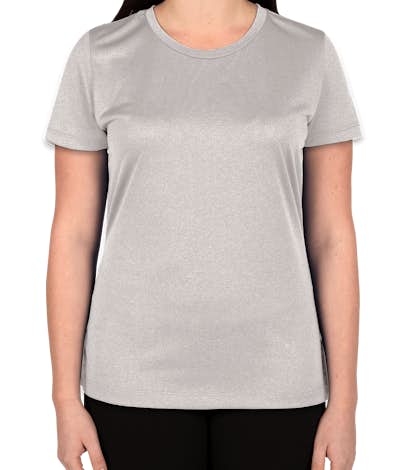 Champion Ladies Vapor Heather Performance Shirt - Oxford Grey