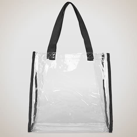 Clear Game Day Tote - Clear / Black