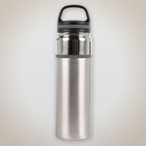 32 oz. Double Wall Insulated Contrast Stainless Steel Bottle - Silver