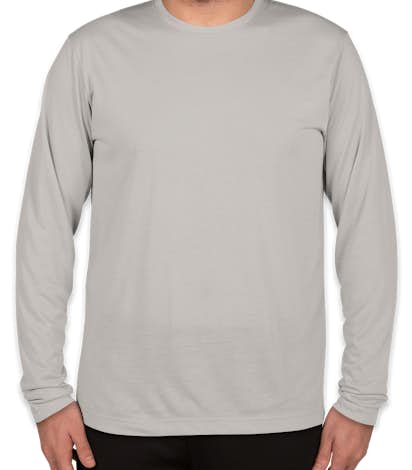 Sport-Tek Soft Jersey Long Sleeve Performance Shirt - Silver