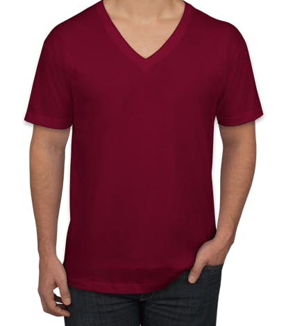 Design Custom Printed American Apparel Jersey V-Neck T-Shirts Online at ...