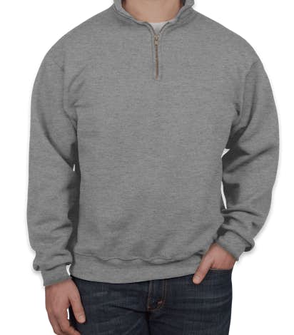 Jerzees Super Sweats® 50/50 Quarter Zip Sweatshirt - Oxford