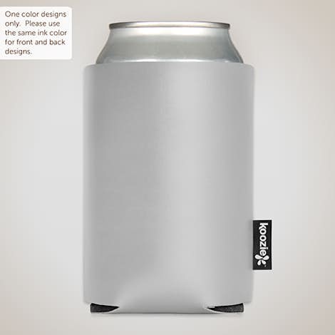 Deluxe Vinyl Foldable Can KOOZIE ® - Silver