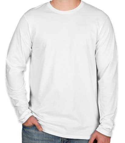 Hanes Long Sleeve Nano-T - White