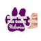5.5 in. x 5.5 in. Paw Print Car Magnet - Other View: 1